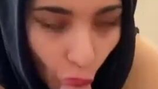 Teen Hijab Facial Deepthroat GIF