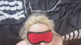 Kinky Facial Cumshot Cum Blindfolded Ball Gagged Amateur GIF