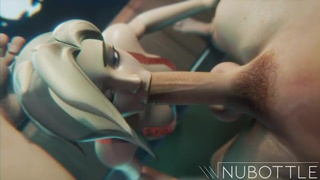 Pool Deepthroat Blowjob Anime Animation 3D GIF