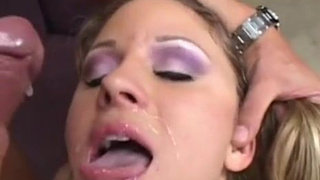 Swallowing Pretty Messy Goddess Facial Deepthroat Cumshot Cum Swallow Cum In Mouth Cum Blonde Big Dick Babe GIF