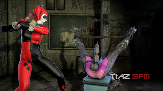 Harley Quinn and Widowmaker Cock and Ball Torture [tiaz-3dx]