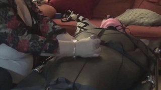 Post Orgasm Gagged Dominatrix BBW GIF