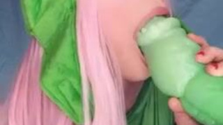 Dildo Deepthroat Belle Delphine GIF