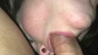 Sucking Deepthroat Cock Choking Blowjob Big Tits Big Dick GIF