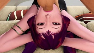 Deepthroat Blowjob 3D GIF