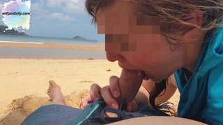 Teen OnlyFans Deepthroat Camel Toe Blowjob Blonde Beach Amateur GIF