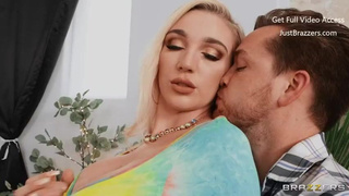 Thong Pornstar Kendra Sunderland Deepthroat Cum On Tits Brazzers Big Tits GIF