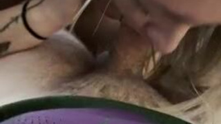 Deepthroat Blowjob Ballplay GIF