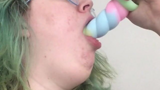 Dildo Deepthroat GIF