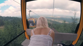 Любительское порно молодых на подъёмнике в горах