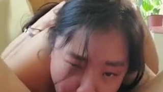 ThroatPie Throat Fuck Face Fuck Deepthroat Blowjob Asian 69 GIF