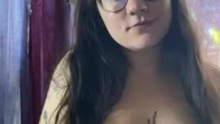 Erect Nipples Dildo Deepthroat Cute Brunette Blowjob GIF