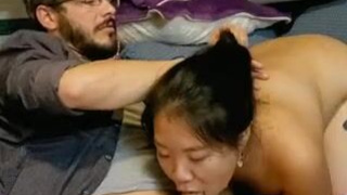 ThroatPie Throat Fuck Rough Real Couple Hair Pulling Face Fuck Deepthroat Cum Swallow Blowjob Asian GIF