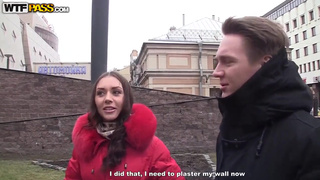 Русские пикаперы выебали девушку штукатурщицу на хате без ремонта