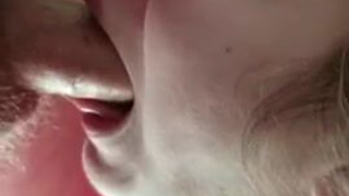 Teen Deepthroat Blowjob Blonde GIF