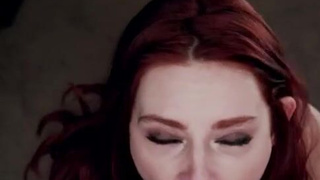 Sucking Redhead Pornstar POV Lacy Lennon Handjob Deepthroat Blowjob GIF