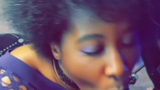 Ebony Deepthroat College Blowjob GIF