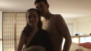 Agreeable teen with small tits is having fuck in the kitchen indoors
