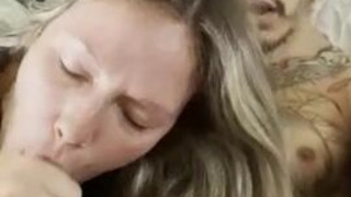 ThroatPie Throat Fuck Sloppy POV Deepthroat Cock Close Up Blowjob Blonde GIF