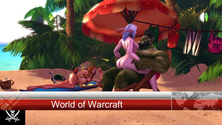 World of Warcraft - хентай - Orco Sexo с Elfa de la Noche