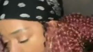 Homemade Ebony Couple Ebony Deepthroat Blowjob BBC African American GIF