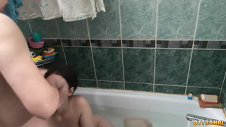 Сосалка из Саранска жестоко обсасывает в ванной