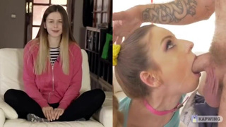 Stella Cox Rough Petite Humiliation Face Fuck Extreme Deepthroat Brunette Asshole Anal GIF