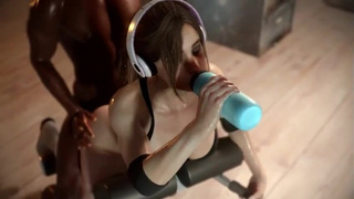 Top Hardcore Fitness Face Fuck Doggystyle Deepthroat Cum In Mouth Creampie Animation Anal 3D GIF
