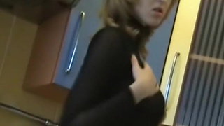 Leggy teen in heels exposes her pussy
