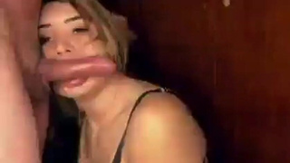 Wife Sloppy MILF Lips Face Fuck Deepthroat Blowjob GIF
