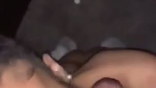 Ebony Deepthroat Blowjob GIF