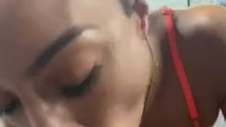 Teanna Trump Deepthroat Blowjob GIF