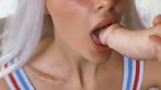 Dildo Deepthroat Blowjob GIF