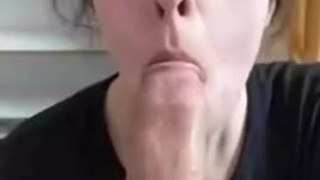 Sucking Deepthroat Cock Caption GIF