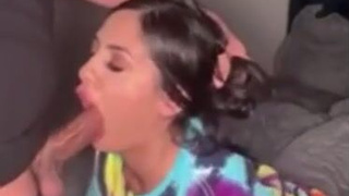 Latina Deepthroat Blowjob GIF