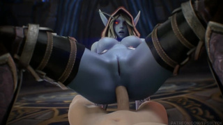 Sylvanas Butt Ride World Of Warcraft (анимация со звуком)
