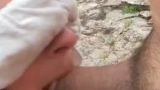 Outdoor Girlfriend Freeuse Deepthroat Couple Cock Blowjob Blindfolded Amateur GIF