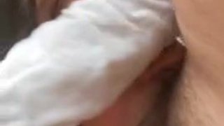 Outdoor Girlfriend Freeuse Deepthroat Couple Cock Blowjob Blindfolded Amateur GIF
