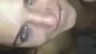 Green Eyes Eye Contact Deepthroat Blowjob GIF