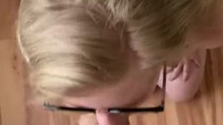 Pale Long Hair Deepthroat Blowjob Blonde GIF