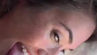 Eva Lovia Deepthroat Cum GIF