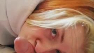 Sucking Redhead Deepthroat Blowjob Blonde GIF