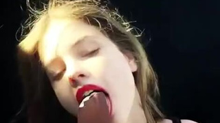 Deepthroat Blowjob Barbara Palvin GIF