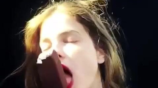 Deepthroat Blowjob Barbara Palvin GIF