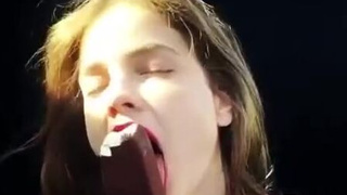 Deepthroat Blowjob Barbara Palvin GIF