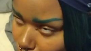 Interracial Goth Face Fuck Ebony Deepthroat Big Ass BWC Alt GIF