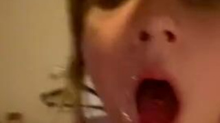Deepthroat Cumshot Blowjob GIF