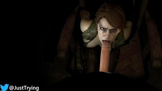 Rule34 Deepthroat Cum Blowjob Animation 3D GIF