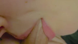 Sucking Lips Deepthroat GIF