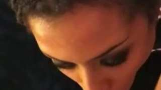 Wet Sloppy Pornstar POV Kira Noir Interracial Eye Contact Ebony Deepthroat Blowjob BWC GIF